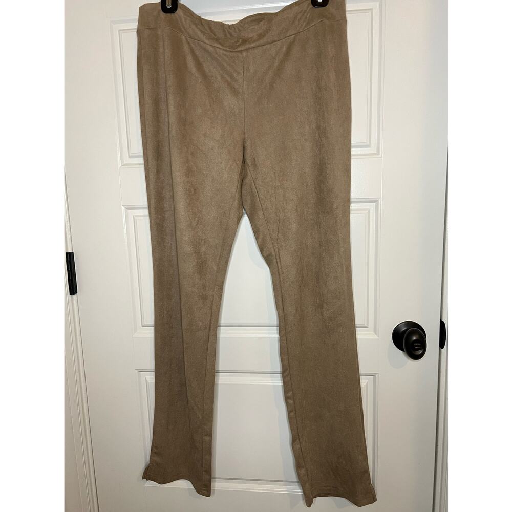 Boutique brand faux suede pants size L